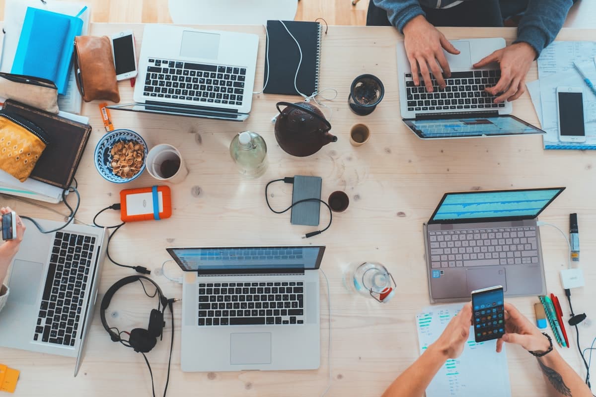 Technology team collaborating in a modern office, representing the real results of digital transformation